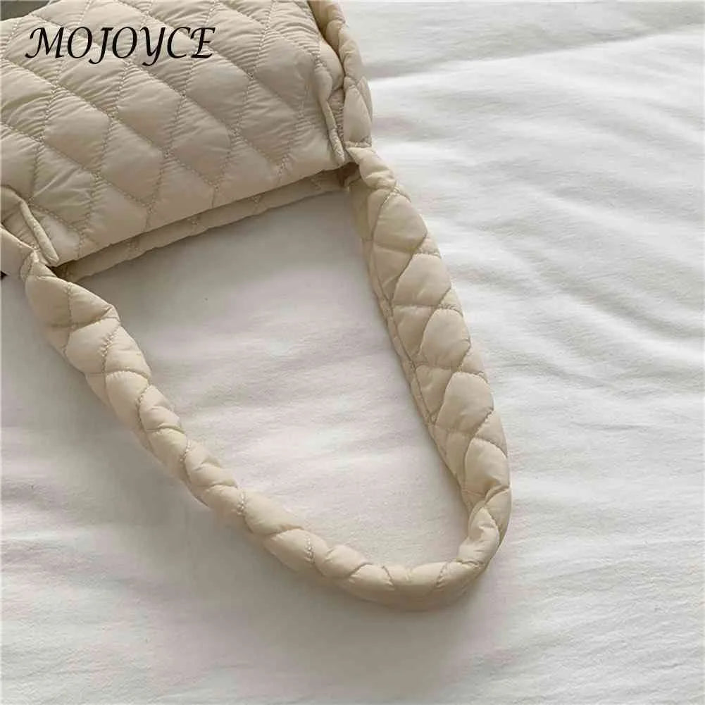 Cotton-Padded Embroidery Hand Bag Quilted Autumn Winter for Holiday Party