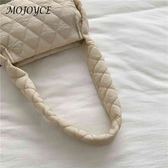 Cotton-Padded Embroidery Hand Bag Quilted Autumn Winter for Holiday Party