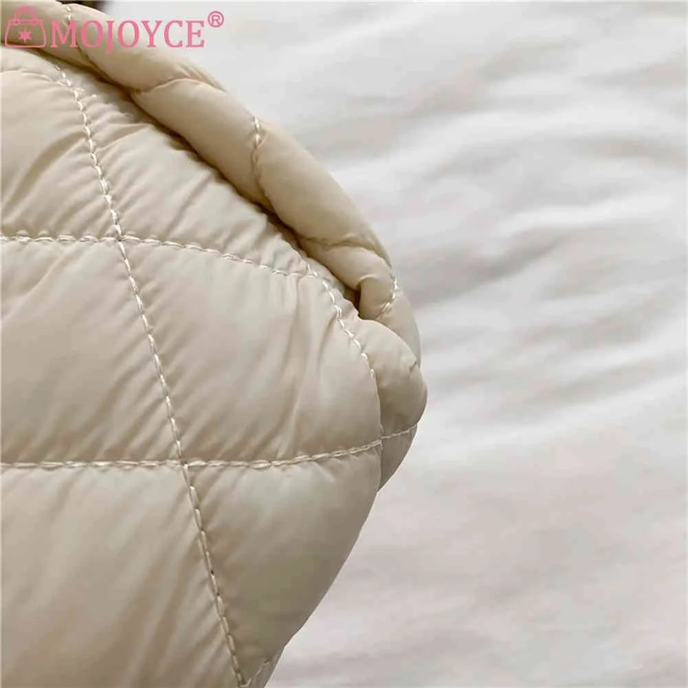 Embroidery Thread Underarm Bag Autumn Winter Solid