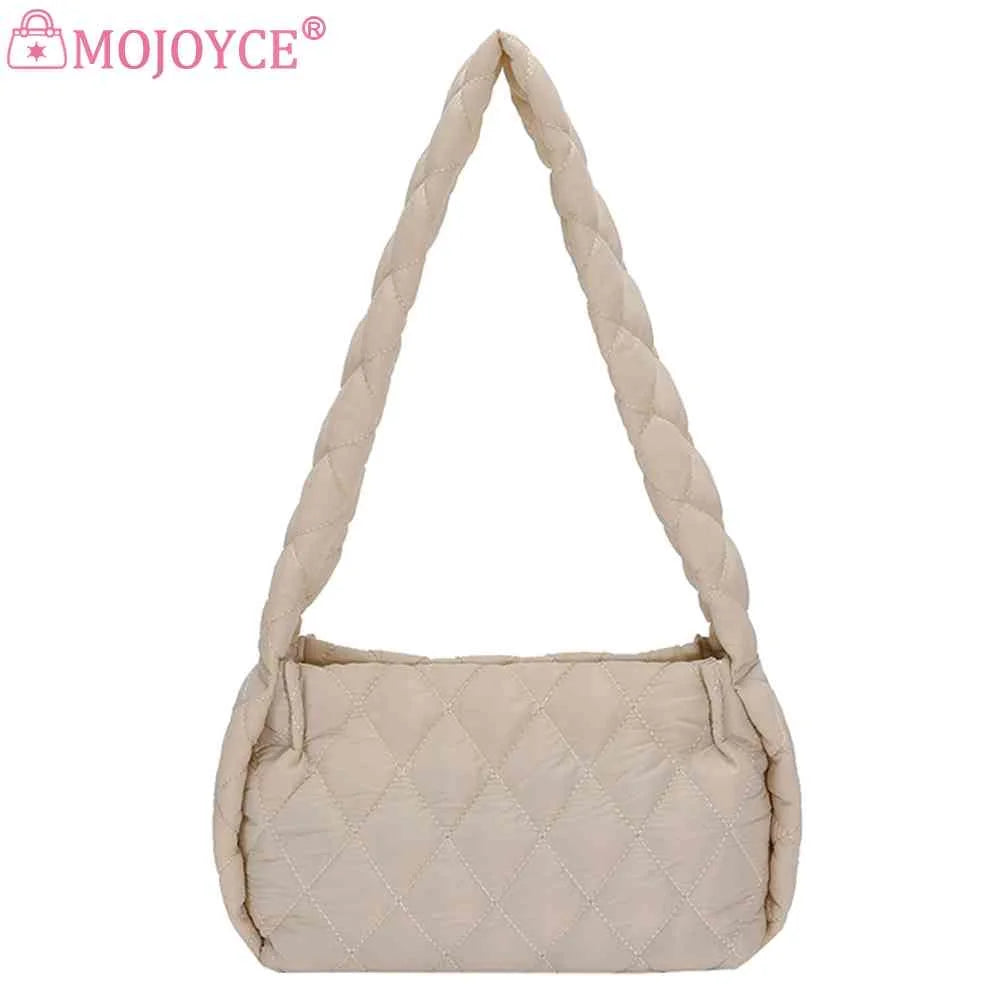 Embroidery Thread Underarm Bag Autumn Winter Solid