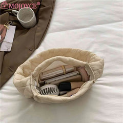 Embroidery Thread Underarm Bag Autumn Winter Solid