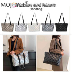 Rhombic Lattice Shoulder Bag Large Capacity Women Hand Bag Quilted Lightweight