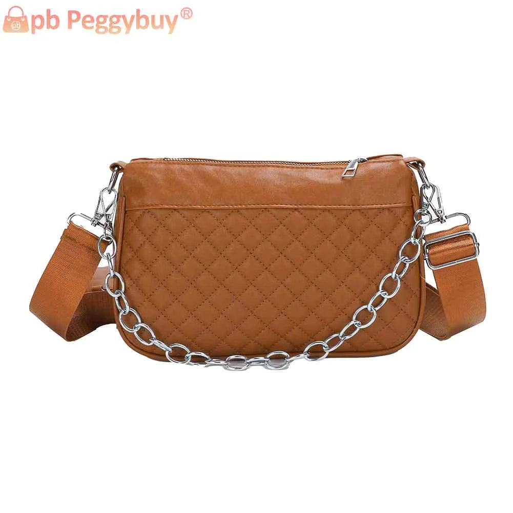 Embroidered Chain Women Crossbody Bag with Small Purse for Travel