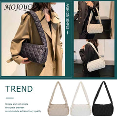 Embroidery Thread Women Handbags Rhombic Lattice Commute Bags