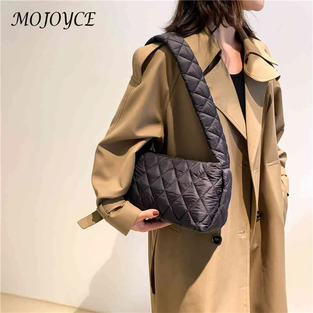 Embroidery Thread Women Handbags Rhombic Lattice Commute Bags