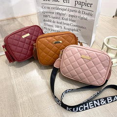 Small Square Bag Shoulder Bag Women PU Leather Mini Crossbody Zipper Handbag