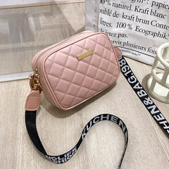 Small Square Bag Shoulder Bag Women PU Leather Mini Crossbody Zipper Handbag
