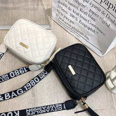 Small Square Bag Shoulder Bag Women PU Leather Mini Crossbody Zipper Handbag