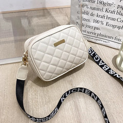 Small Square Bag Shoulder Bag Women PU Leather Mini Crossbody Zipper Handbag