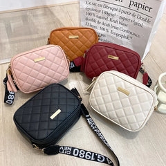 Small Square Bag Shoulder Bag Women PU Leather Mini Crossbody Zipper Handbag