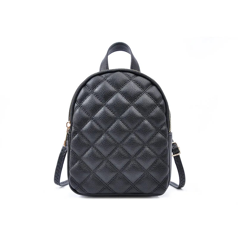 Rhombus Lattice Small Backpack for Women