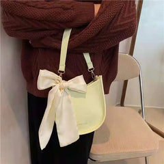 Ribbon Bow Shoulder Bags Young Style Summer Autumn Cross-Body Handbags
