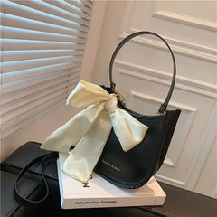 Ribbon Bow Shoulder Bags Young Style Summer Autumn Cross-Body Handbags