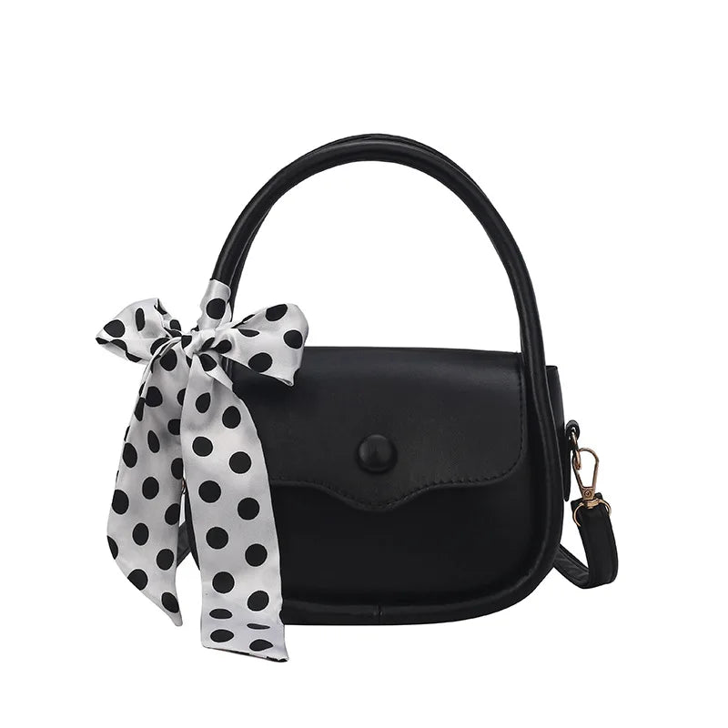 Ribbon Handbag Western Style One-shoulder Messenger Bag