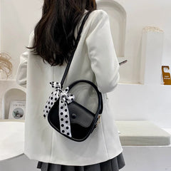 Ribbon Handbag Western Style One-shoulder Messenger Bag