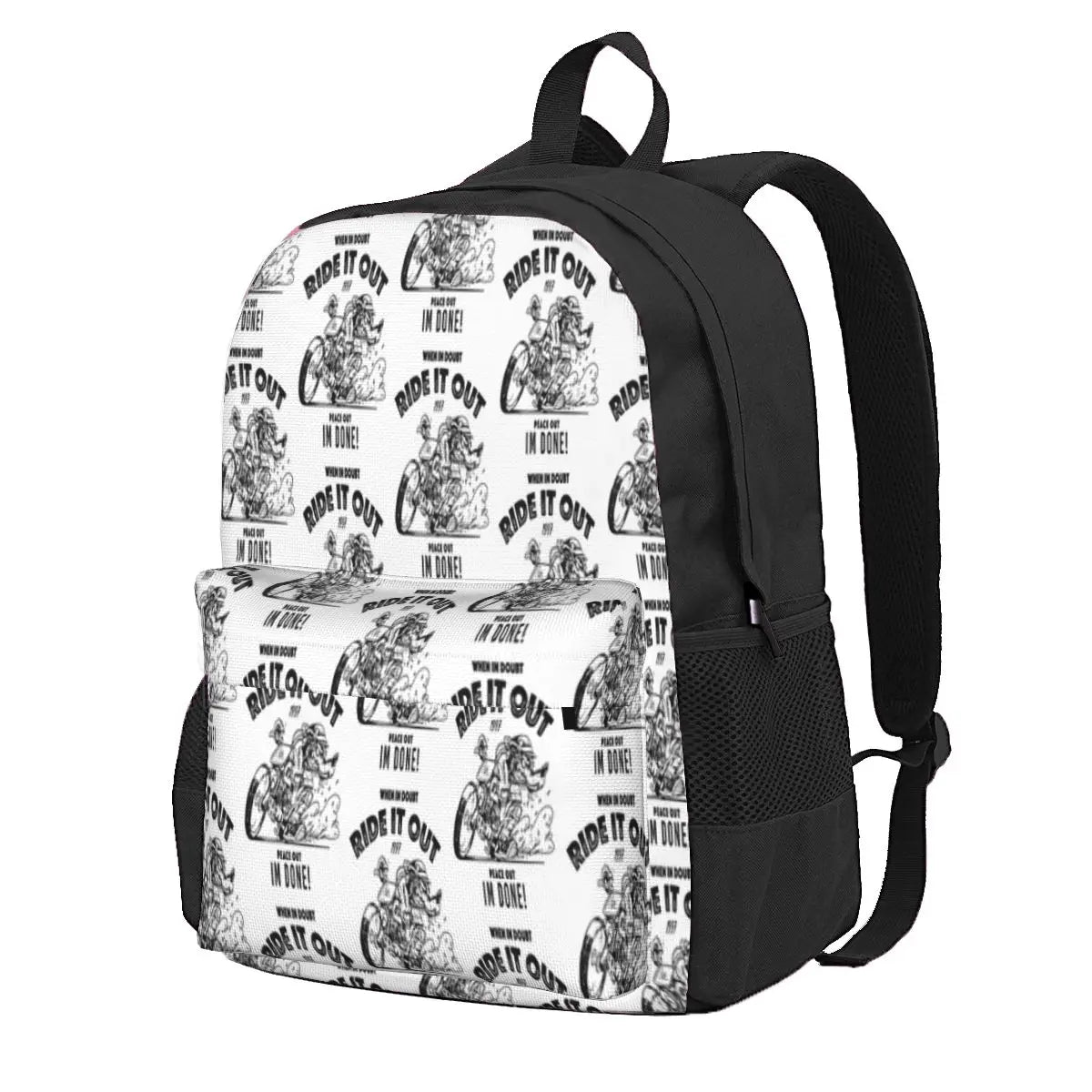 Ride It Out Backpacks Men's Women's School Bag Travel Bags