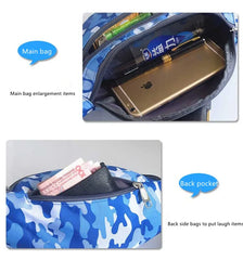 Camouflage Waist Bag Waterproof Antitheft Fanny Pack