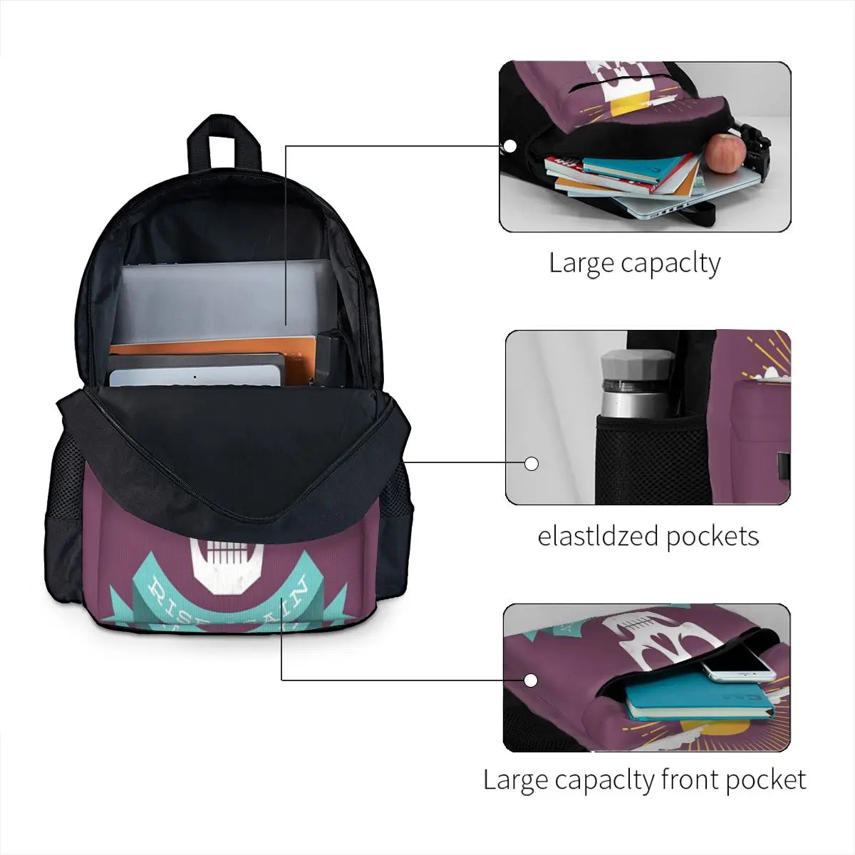 Rise Again Backpacks Men's and Women's Bag