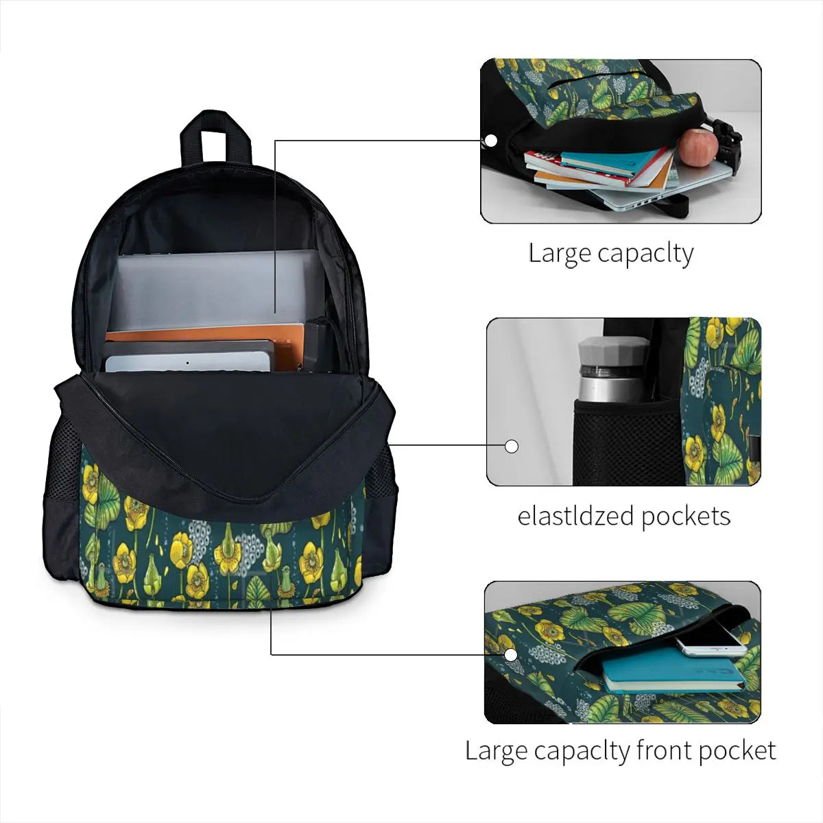 Vintage River Of Mystery Backpack for Men and Women