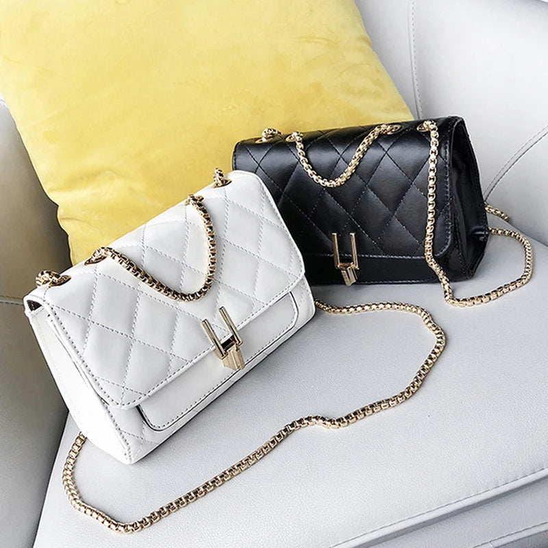 Rivet Chain Crossbody Bag Women Shoulder Small Handbag