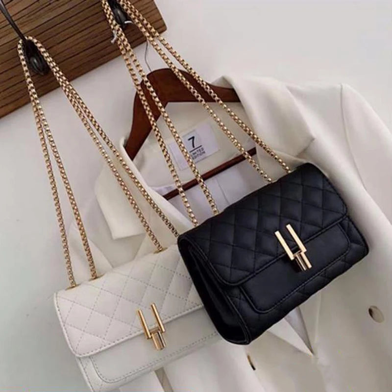 Rivet Chain Crossbody Bag Women Shoulder Small Handbag