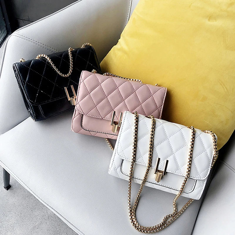 Rivet Chain Crossbody Bag Women Shoulder Small Handbag