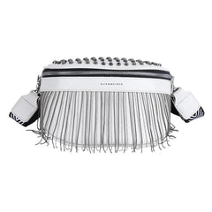 Leather Waist Pack Fanny Pack Chest Bag Tassel Crossbody Belt Bag Phone Pouch