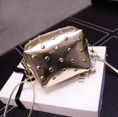 Rivet Mini Bags Leather Messenger Shoulder Bag Crossbody Handbags