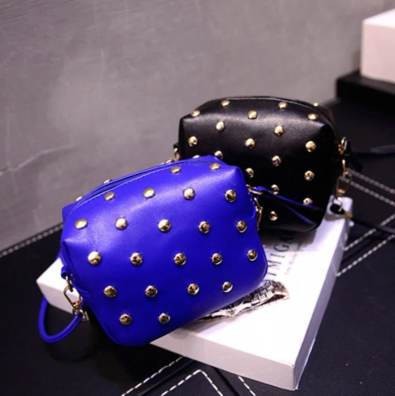 Rivet Mini Bags Leather Messenger Shoulder Bag Crossbody Handbags
