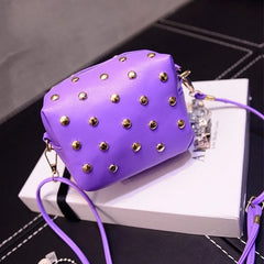 Rivet Mini Bags Leather Messenger Shoulder Bag Crossbody Handbags