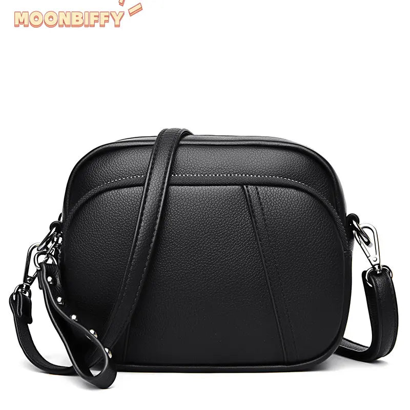 Rivet Tassel Crossbody Bag Women Casual Shoulder Bag Pu Leather Messenger Bag