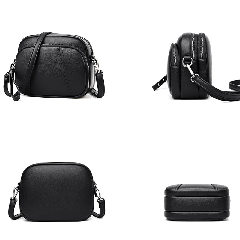 Rivet Tassel Crossbody Bag Women Casual Shoulder Bag Pu Leather Messenger Bag