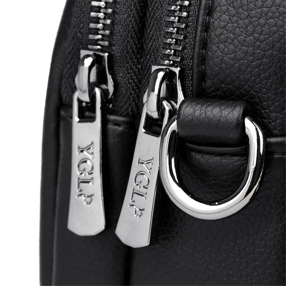 Rivet Tassel Crossbody Bag Women Casual Shoulder Bag Pu Leather Messenger Bag