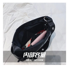 Rivet Women Shoulder Bag Casual Handbag With Mini Pocket Chain
