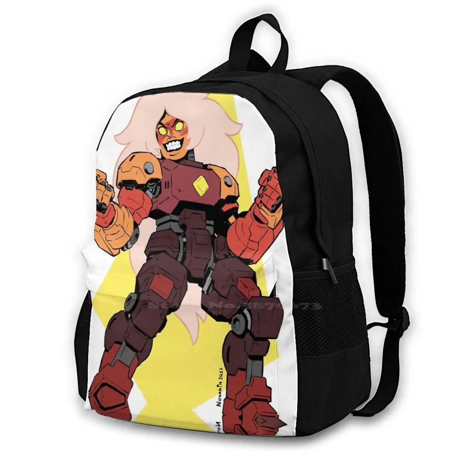 Robot Backpack School Laptop Travel Bag Fan Geek Culture