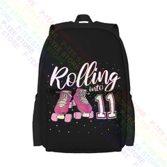 11th Birthday Roller Skate Large Capacity Backpack for 11-Year-Old Girl