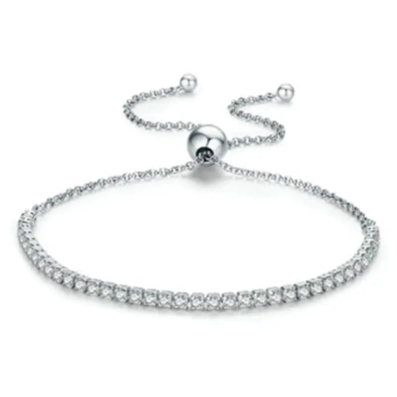 925 Silver Moissanite Diamond Bracelet