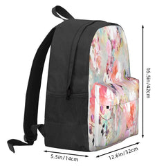Pink Teal Watercolor Backpacks for Men and Women