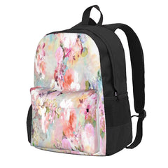 Pink Teal Watercolor Backpacks for Men and Women