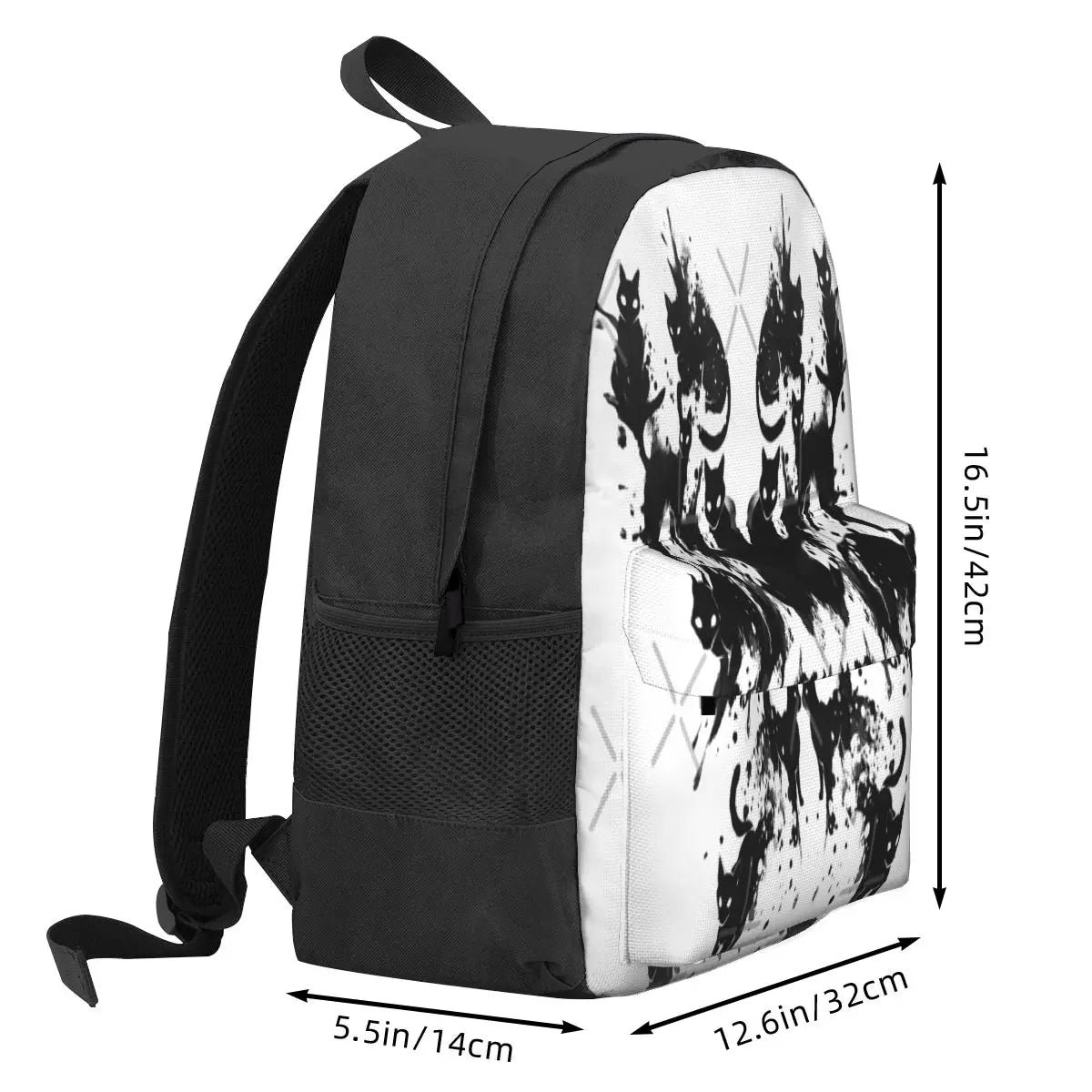 Rorschach Test Cat on Mind Backpacks Men's Bags for Women
