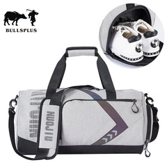 Round Bag Gym Bag Men's Sports with Shoes Compartment