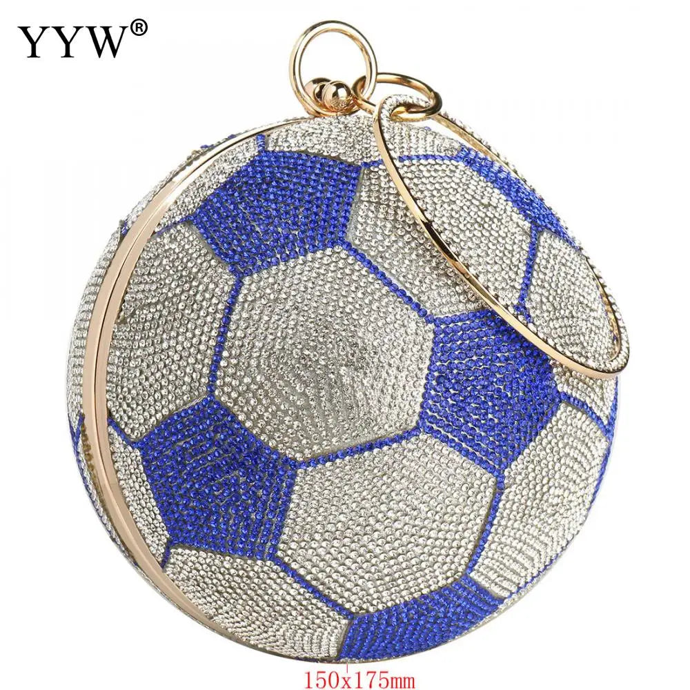 Round Basketball Shoulder Bags Totes Acrylic Messenger Handbag