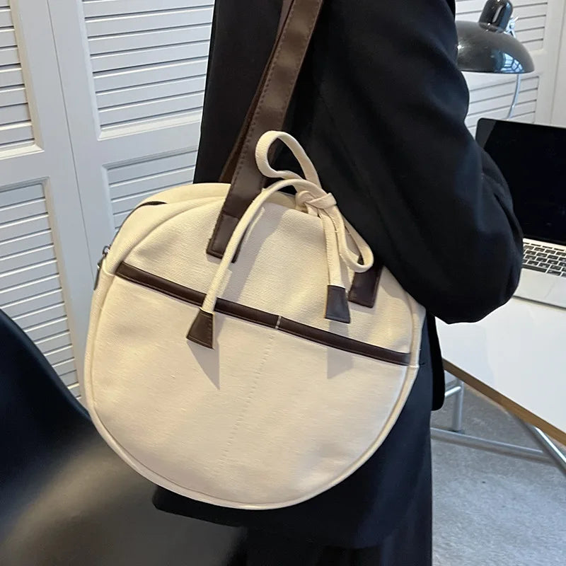 Literature & Art Canvas Shoulder Bag Shopper Tote for Women