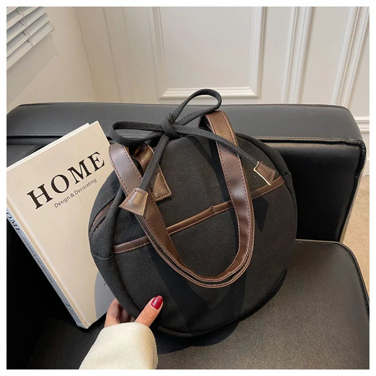Literature & Art Canvas Shoulder Bag Shopper Tote for Women