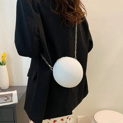 Round Shoulder Bags for Women Small Crossbody Bag Fashionable Decoration
