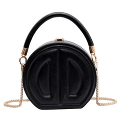 Round Portable Box Bag Crossbody Shoulder Bag for Women