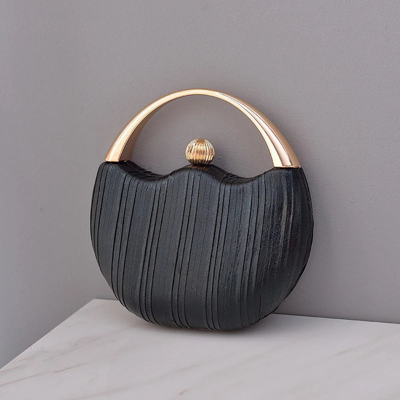 Round Women Handbags Ladies Party Clutch Wedding Purses Circle Crossbody Bags