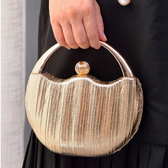 Round Women Handbags Ladies Party Clutch Wedding Purses Circle Crossbody Bags