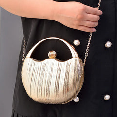 Round Women Handbags Ladies Party Clutch Wedding Purses Circle Crossbody Bags