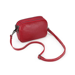 Small Cow Leather Crossbody Shoulder Bag for Women